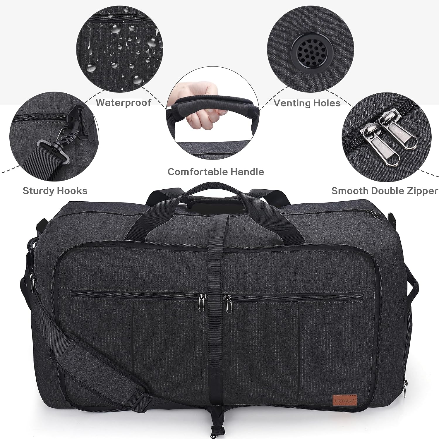 120L Foldable Collapsible Waterproof Travel Duffel Bag for Men and Women - Image 4