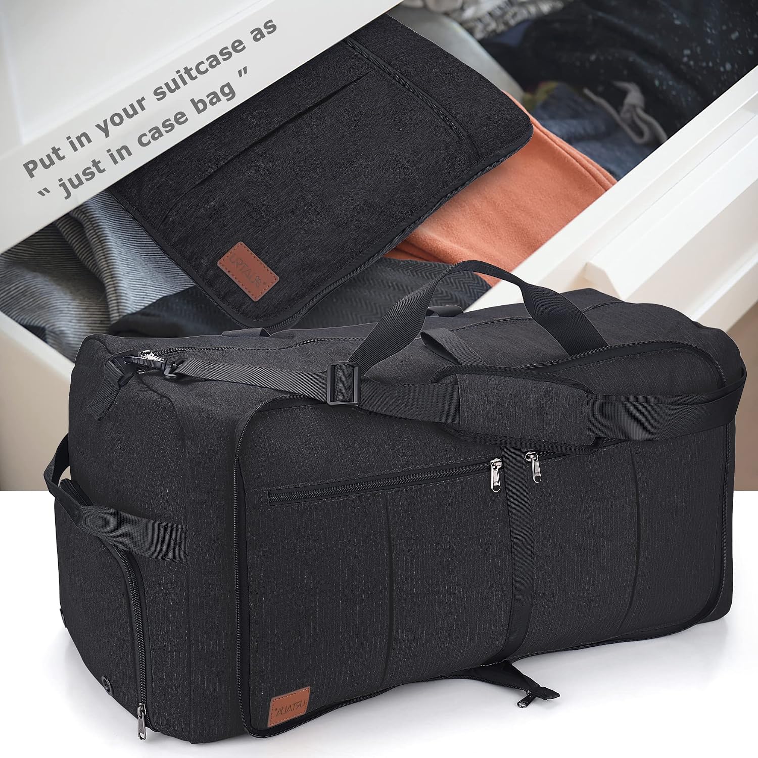 120L Foldable Collapsible Waterproof Travel Duffel Bag for Men and Women - Image 5
